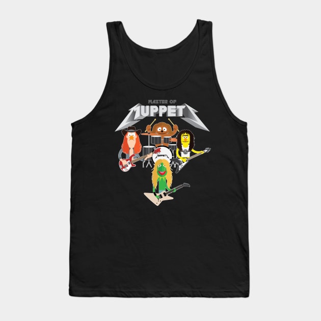 Master of Muppets 2 - Muppets as Metallica Band Tank Top by Baby Rockstar